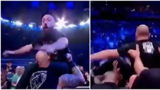 ¡Todo vale! Rowan lanzó a fanático contra Roman Reigns durante batalla campal en SmackDown [VIDEO]