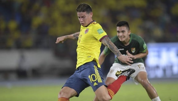 James Rodríguez fue titular en el Colombia vs. Bolivia por Eliminatorias. (Foto: AFP)