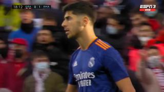 Marco Asensio volvió al gol: así fue el 1-0 de Real Madrid vs. Granada por LaLiga [VIDEO]