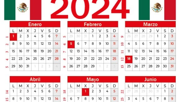 Días festivos 2024 en México: revisa el calendario y los días puente (Foto: Internet)