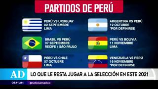 Todos los partidos de la selección peruana en lo que resta del año