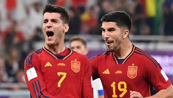La selección de España goleó a Costa Rica por 7 a 0, en su debut en el Mundial Qatar 2022 (Foto: AFP)