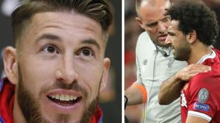 Le resta importancia así: Sergio Ramos ironizó con la lesión de Mohamed Salah