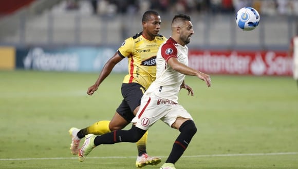 Luis Urruti estuvo desde el arranque ante Barcelona SC (Foto: GEC/Violeta Ayasta)