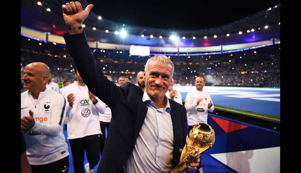 El festejo de Francia del Mundial Rusia 2018, por primera vez, en el Stade de France. (Foto: AFP)