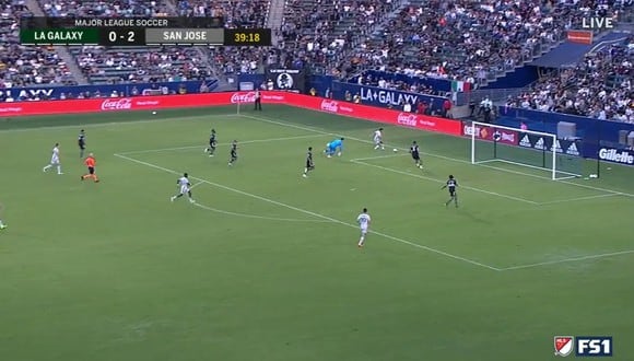 Marcos López anotó un golazo en San Jose Earthquakes vs. Los Angeles Galaxy. (Foto: Captura FS1)