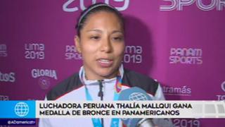 ¡Unas más!Thalía Mallqui gana medalla de bronce en lucha femenina