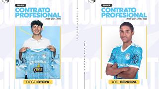 Un nuevo paso: Diego Otoya y Joel Herrera firmaron su primer contrato profesional con Sporting Cristal