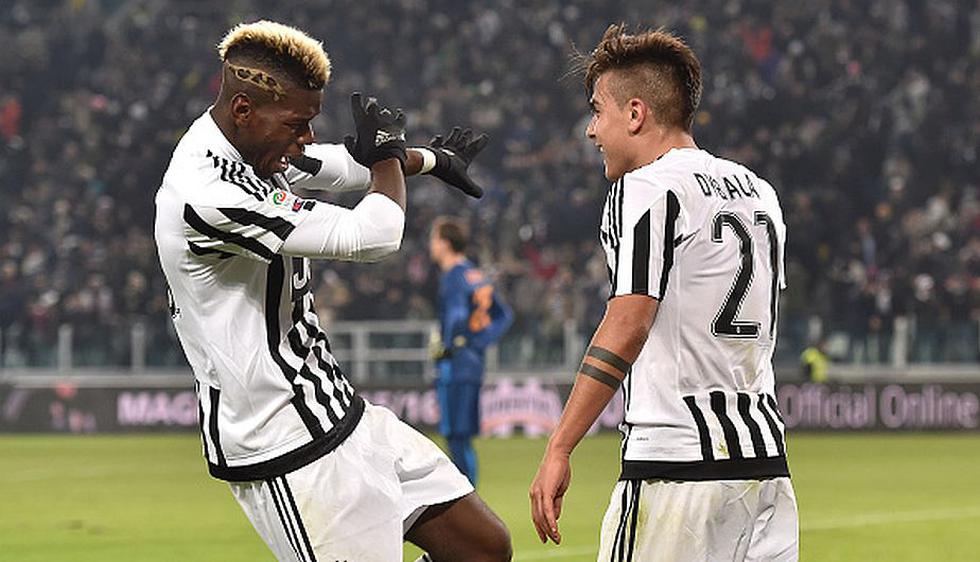 Paul Pogba y Paulo Dybala son dos de las figura de Juventus (Getty Images).