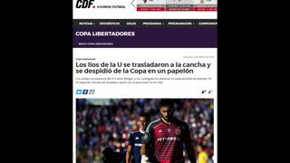 La reacción de la prensa chilena tras eliminación de la 'U' de Chile y clasificación de Melgar