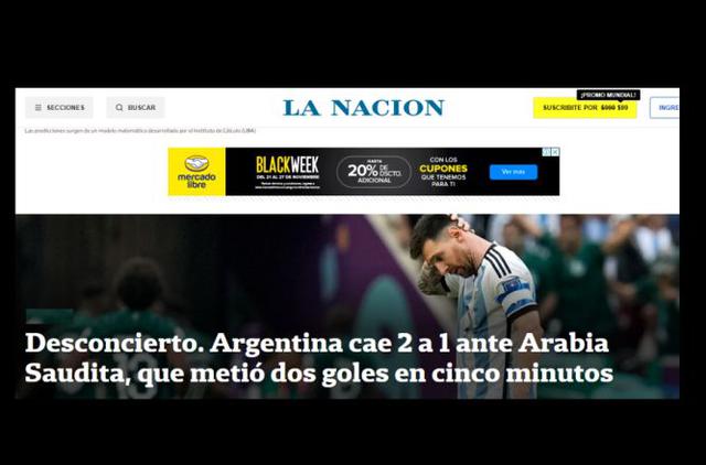 La prensa internacional sobre el triste debut de Argentina en la Copa del Mundo.