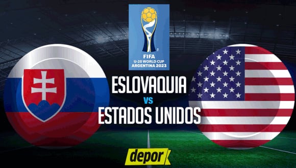Estados Unidos y Eslovaquia se enfrentan en el Mundial Sub 20. (Diseño: Depor)