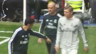 Molesto: Kroos calentó por las puras y se enojó con ayudante de Lopetegui ante Levante [VIDEO]