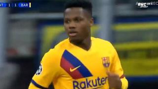 Calló a los neroazurros: Ansu Fati calló todo el Meazza con gol 2-1 del Barcelona al Inter [VIDEO]