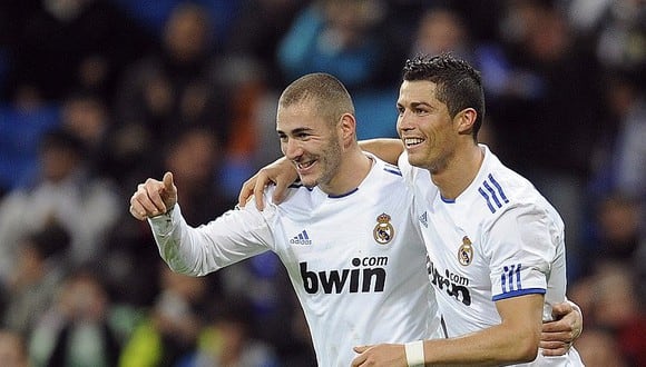 Cristiano Ronaldo y Benzema compartieron en el Real Madrid nueve temporadas. (Foto: AFP)