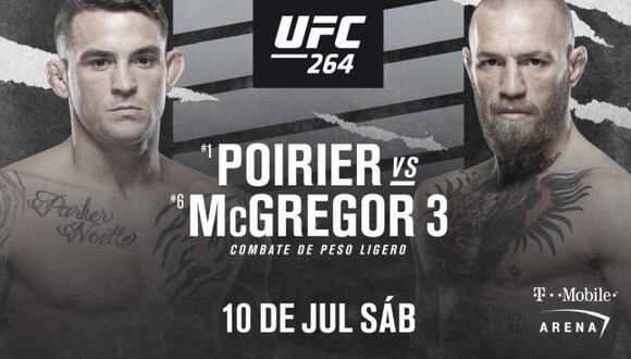 Conor McGregor sí tendrá trilogía con Dustin Poirier el 10 de julio en el UFC 264. (UFC)