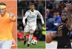 ¡Con Ronaldo, LeBron James y Messi! Los deportistas más populares del mundo