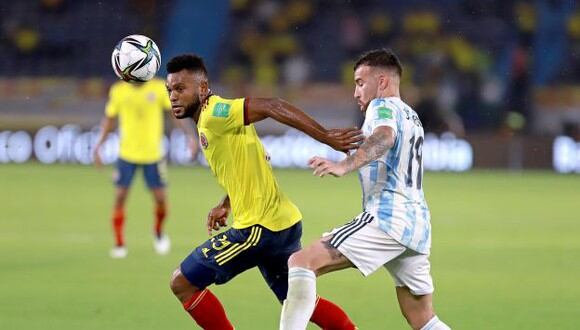 Colombia vs. Argentina en Barranquilla por las Eliminatorias Qatar 2022. (Foto: AFP)