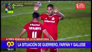 Selección peruana: El reporte sobre Paolo Guerrero y Jefferson Farfán previo al reinicio de las Eliminatorias