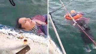 Mujer que fue reportada como desaparecida hace 2 años es encontrada con vida en medio del mar