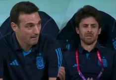 El llanto de Pablo Aimar y la reacción de Lionel Scaloni tras el gol de Messi ante México [VIDEO]