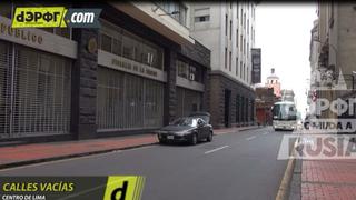 Las calles de Lima lucieron vacías durante el Perú vs. Dinamarca [VIDEO]