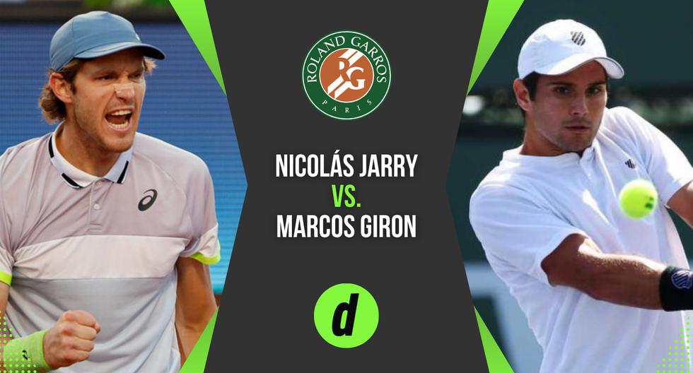 Nicolás Jarry vs. Marcos Giron EN VIVO vía Star Plus: a qué hora juegan por Roland Garros