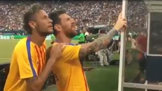 ¿Qué hacen? Leo Messi y Neymar en un video viral en las redes sociales