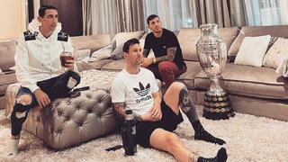 “Bien acompañados”: Messi, Paredes y Di María comparten peculiar foto junto a la Copa América