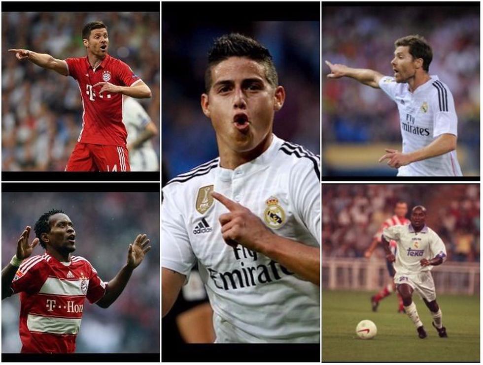 Los jugadores que defendieron Real Madrid y Bayern Munich (Getty Images).