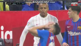 ¡A los vestuarios! Koundé fue expulsado tras agresión a Jordi Alba en el Barcelona vs. Sevilla [VIDEO]
