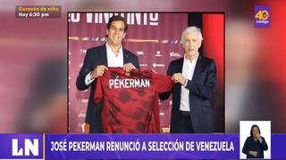 José Pekerman renuncia al cargo de entrenador de la selección de Venezuela