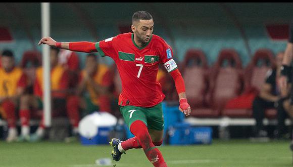 Hamik Ziyech fue tercero en el Mundial 2022 con la selección de Marruecos. (Foto: Getty Images)