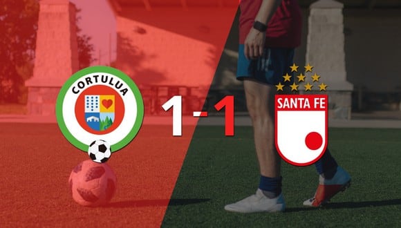 Cortuluá y Santa Fe se reparten los puntos y empatan 1-1