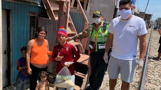 Familia de Carlos Zambrano realizó donaciones a personas de bajos recursos durante la cuarentena