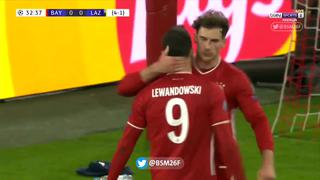 Serie más que sentenciada: Robet Lewandowski anota el 1-0 de en Bayern Munich vs. Lazio [VIDEO]