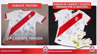 Selección Peruana donó camisetas firmadas por todos para la Teletón 2017