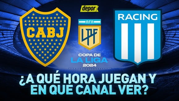 Boca y Racing juegan por la Copa de la Liga Profesional Argentina 2024. (Diseño: Depor)