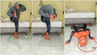 Cero sentido arácnido: ‘Hombre Araña’ realizó trend de TikTok y acabó sin ojos [VIDEO]