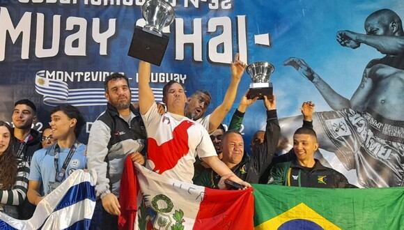 Delegación peruana obtuvo nueve medallas en el Campeonato Sudamericano de Muay Thai CSMT 2022. (Foto: Difusión)