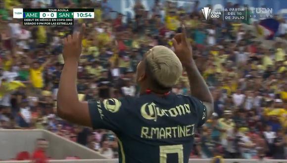 GOL Roger Martínez en América vs. Santos Laguna: el colombiano marcó el  primero para las 'Águilas' en el amistoso internacional | VIDEO | NCZD |  MEXICO | DEPOR