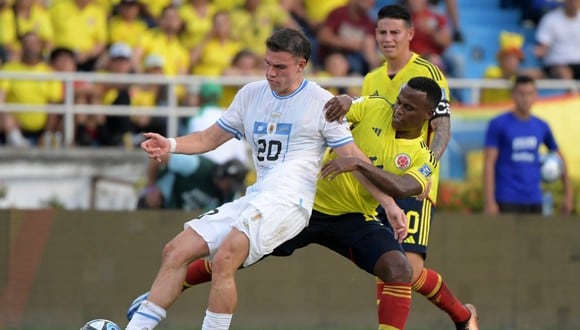 Uruguay vs. Colombia: se enfrentaron en Barranquilla por Eliminatorias (Foto: AFP)