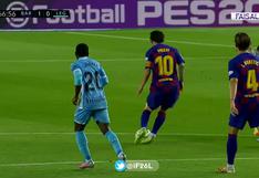 ¡No hay quien lo pare! La jugada ‘maradoniana’ de Leo Messi que acabó en penal para el Barcelona