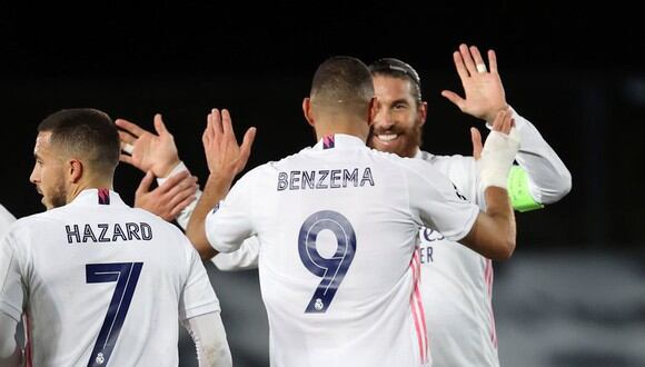 Hazard y Ramos podrían estar ante el Atalanta por la vuelta de octavos de Champions. (Foto: EFE)