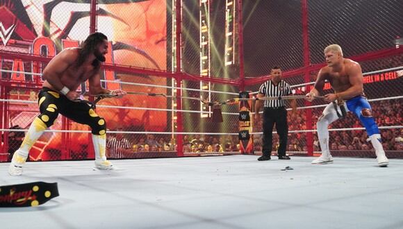 Seth Rollins y Cody Rhodes, las estrellas que estuvieron presentes en el WWE Supershow Monterrey. (WWE Corporation)
