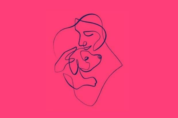 Esta ilustración, que posee un fondo de color rosado, te muestra dos dibujos: el de un individuo y el de un perro. (Foto: MDZ Online)