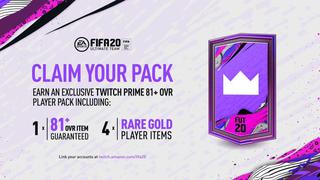 FIFA 20: Twitch Prime te ayudará a ganar sobres gratuitos de Ultimate Team