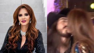 Lucía Méndez sorprende con su reacción luego que el youtuber Rey Grupero le robó un beso | VIDEO
