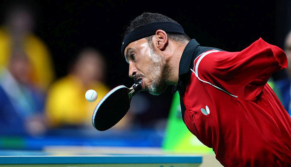 El tenista de mesa egipcio Ibrahim Hamadtou. (Getty Images)