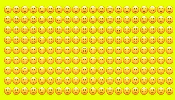 ¿Cuántas caritas de estos emojis están de cabeza? Responde el reto viral de los 5 segundos. (Foto: Facebook/Genial)